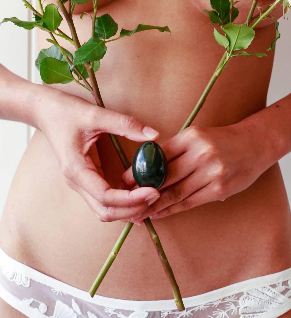 A Healing Tao Australia product called the Jade Egg which is used to tighten the pelvic floor and to maintain amazing sexual health