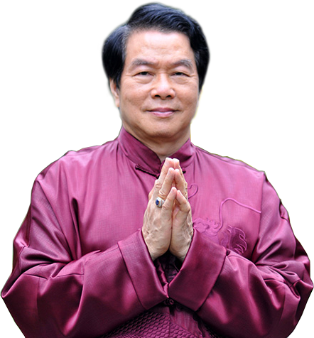 Master Mantak Chia and Lama Tendar standing together for the Mantak Chia event